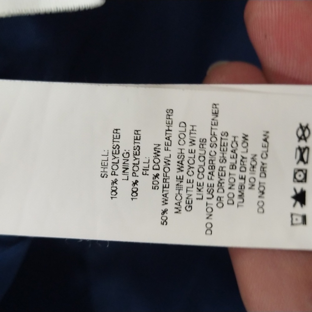 EUC Down Filled Puffer Coat 🧥 Royal Blue sz XS by JOE FRESH - Picture 9 of 10